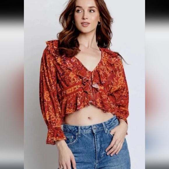 Free People Rudi Ruffle Top - Picture 4 of 12